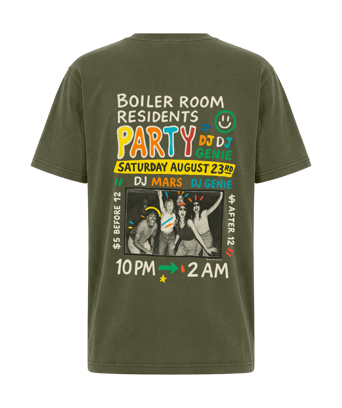 Tee shirt trucker kaki "PARTY"