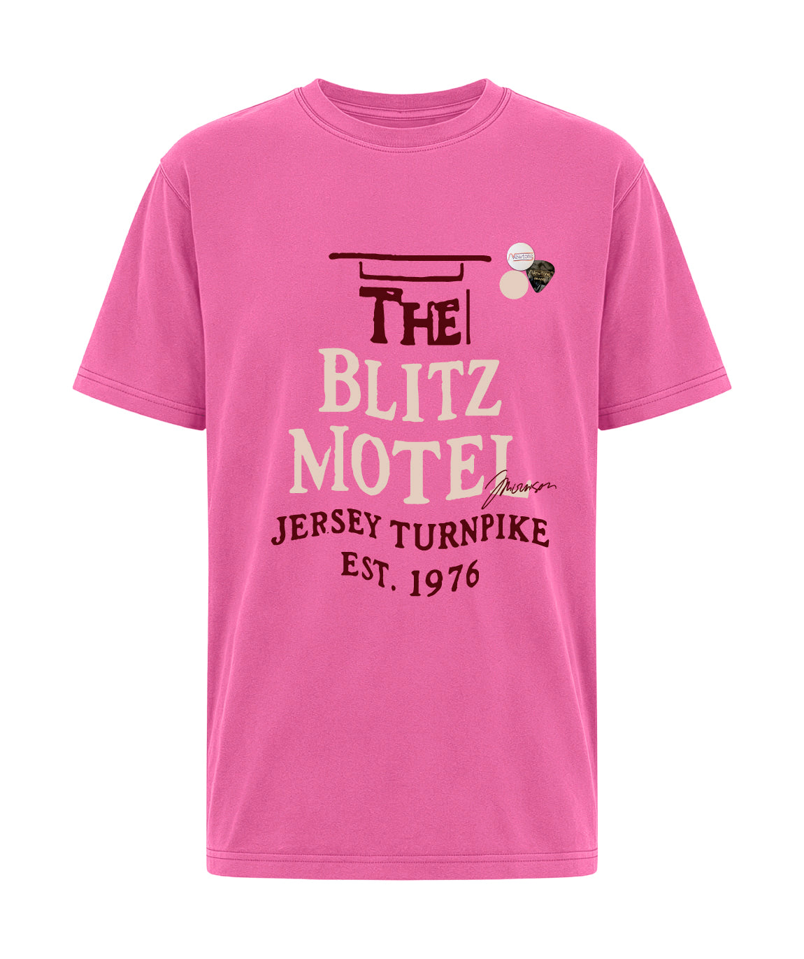 Tee shirt trucker fuschia "BLITZ"