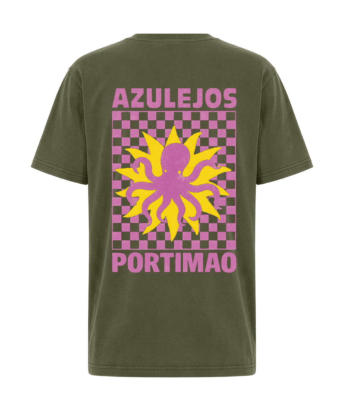 Tee shirt trucker kaki "AZUL"