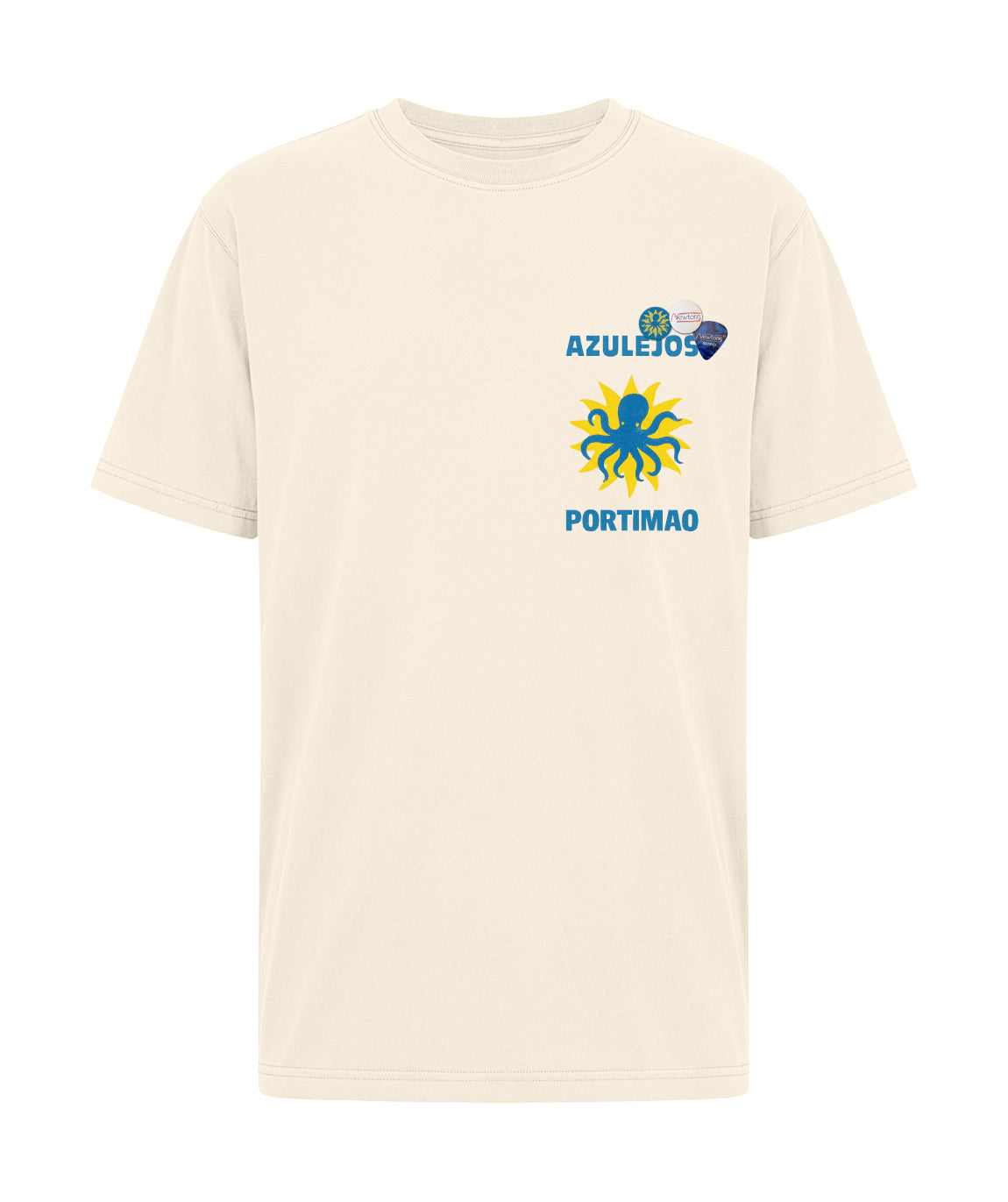 Tee shirt trucker natural "AZUL"