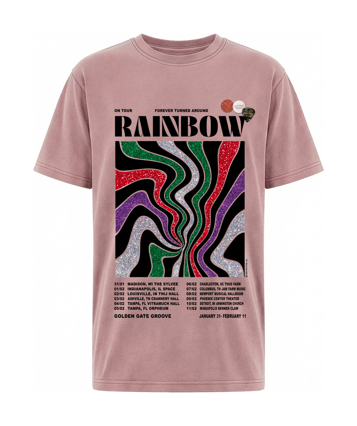 Tee shirt trucker nude "GOLDEN"