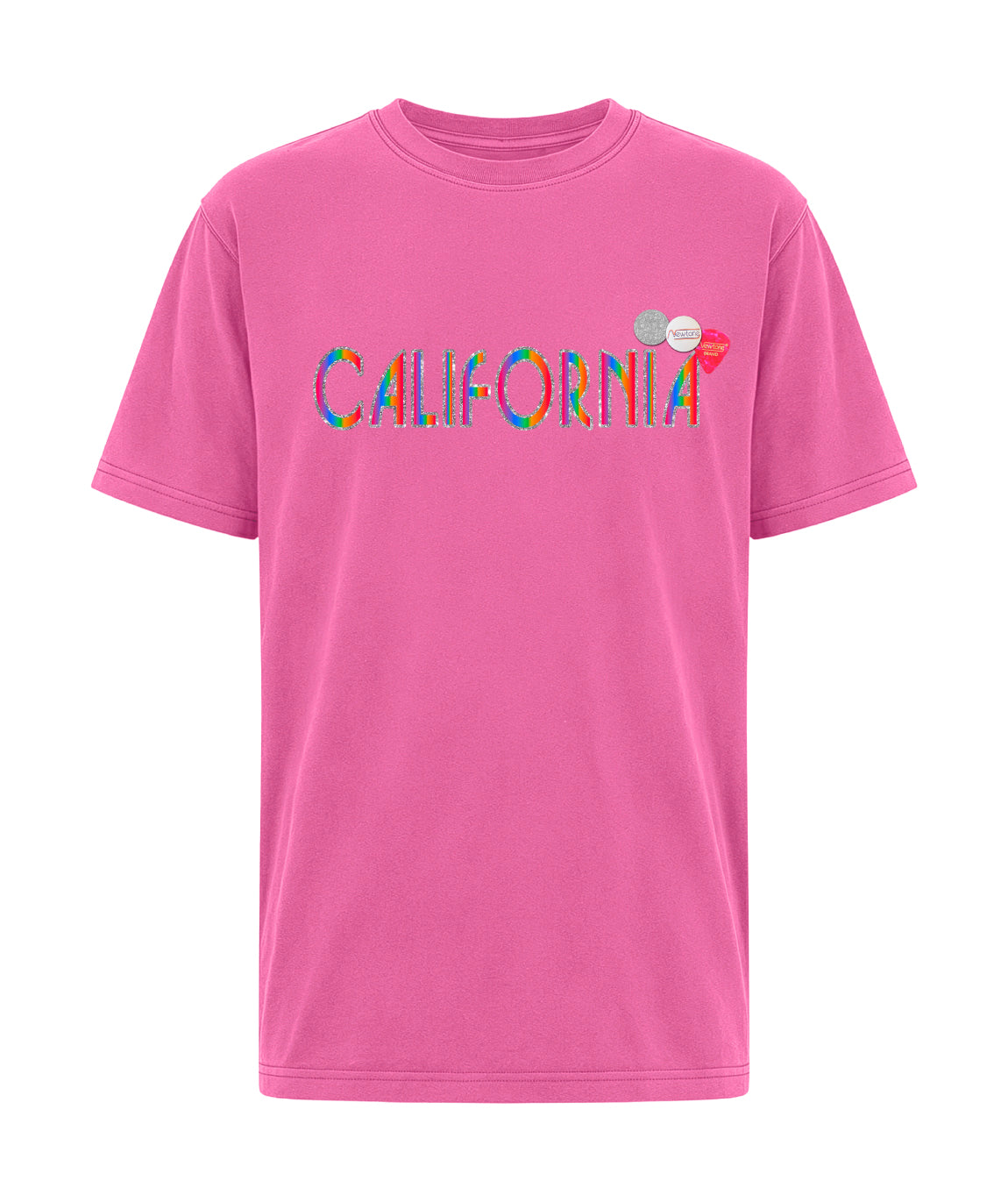 Tee shirt trucker fuschia "CALIFA"