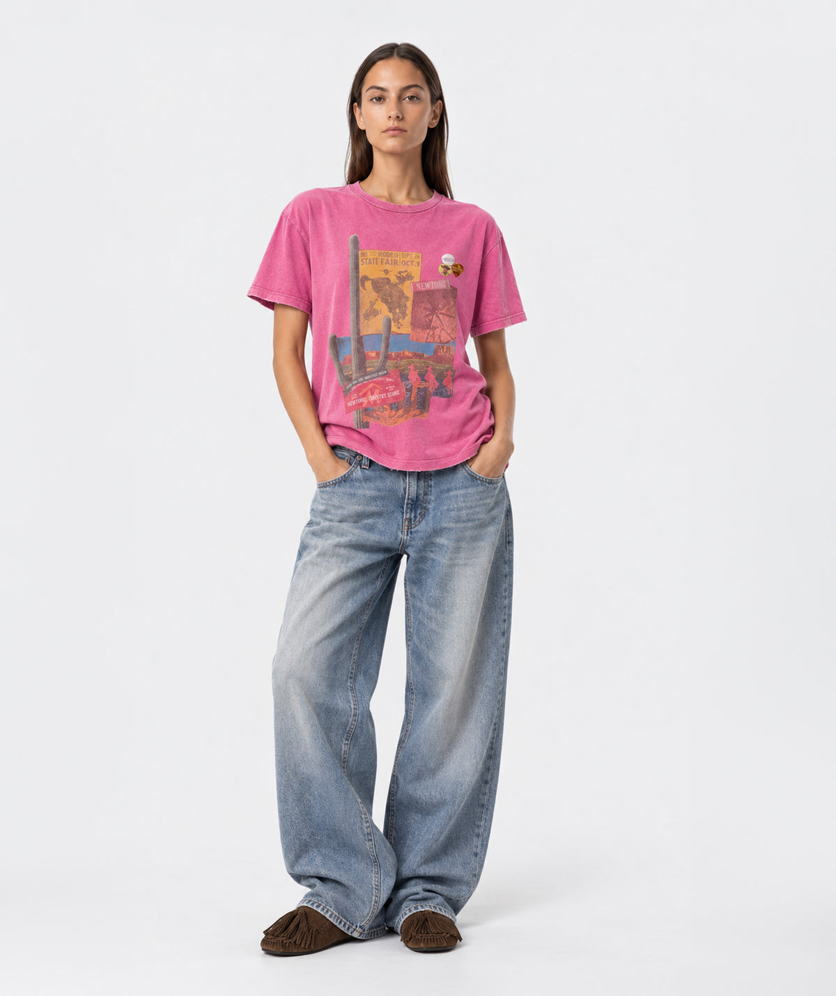Tee shirt starlight fuschia "HERITAGE"