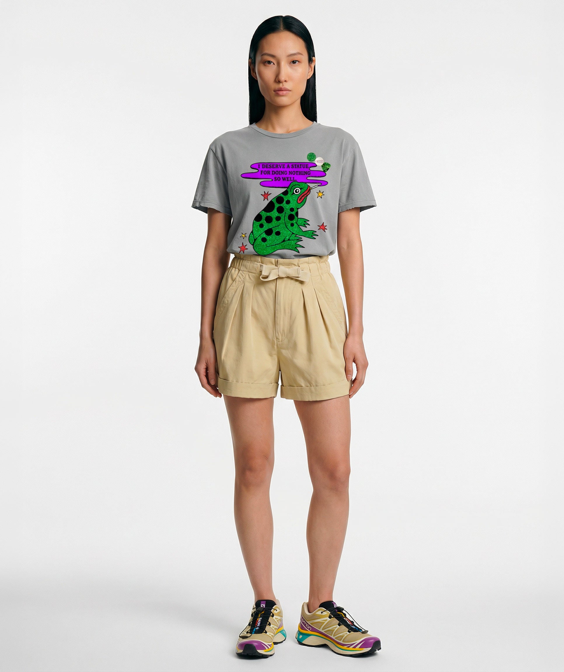 grey SOWEL" T-shirt in starlight grey