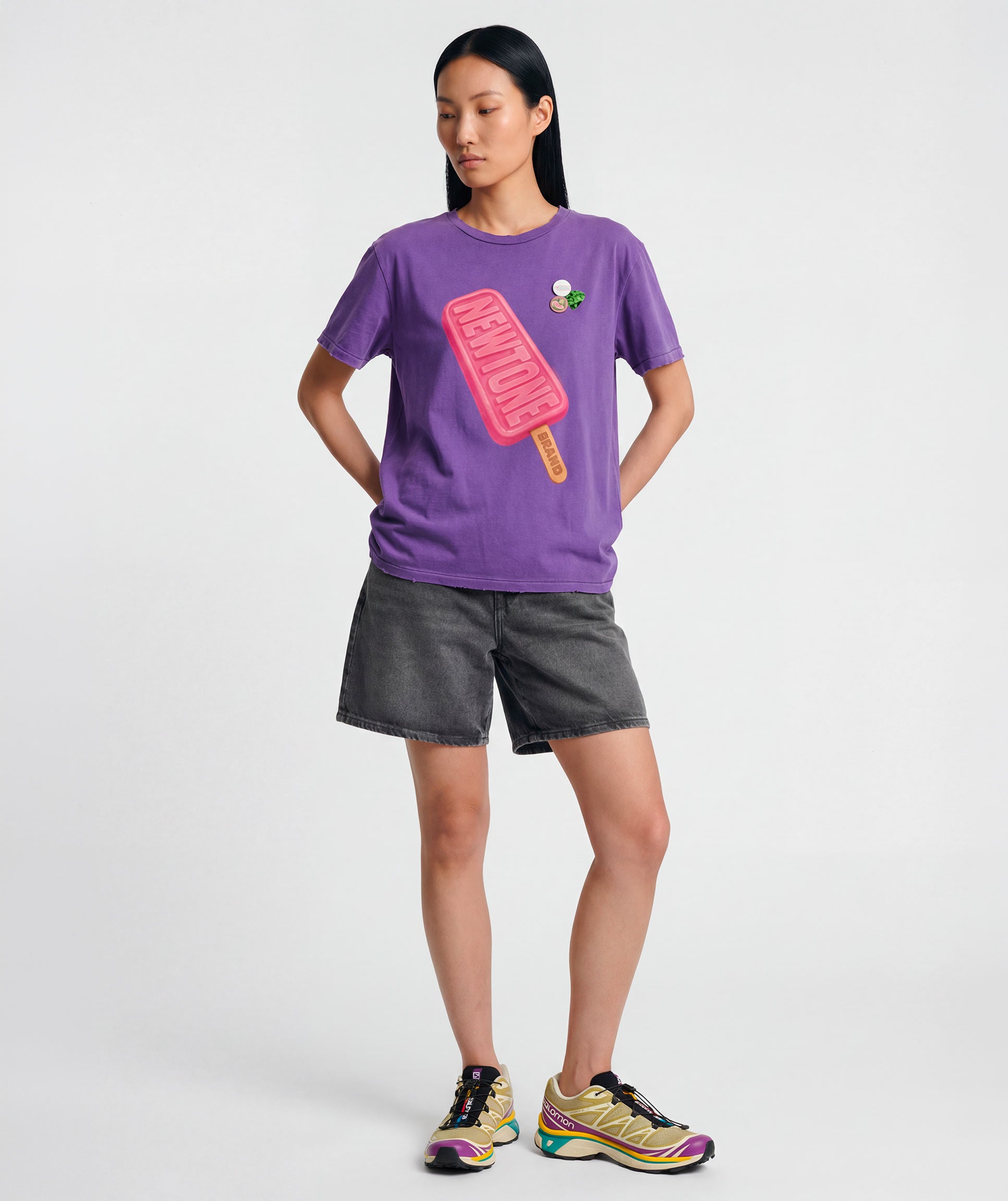 Starlight T-shirt purple "FREEZE"