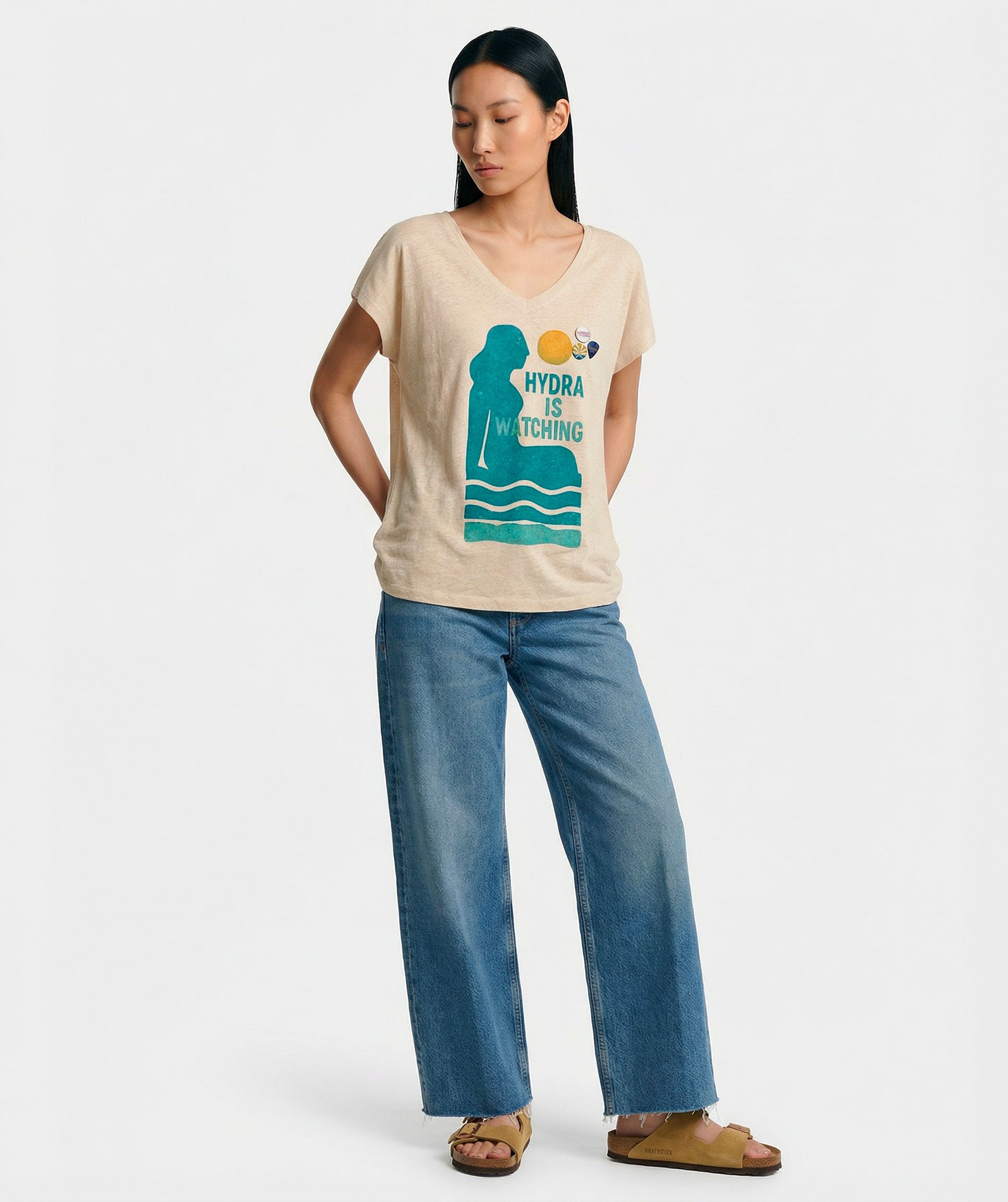 Tee shirt quetty natural "HYDRA"