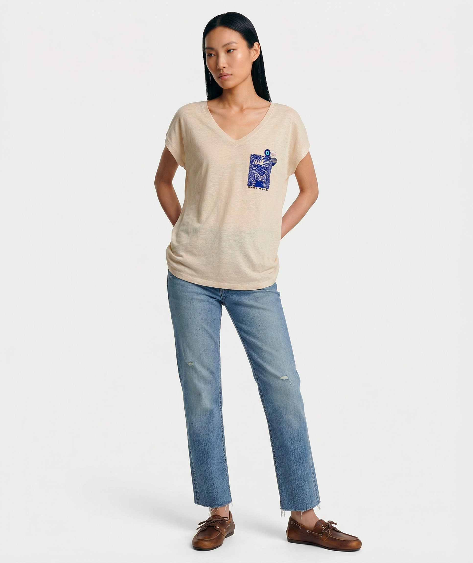 Tee shirt quetty natural "SANTO"