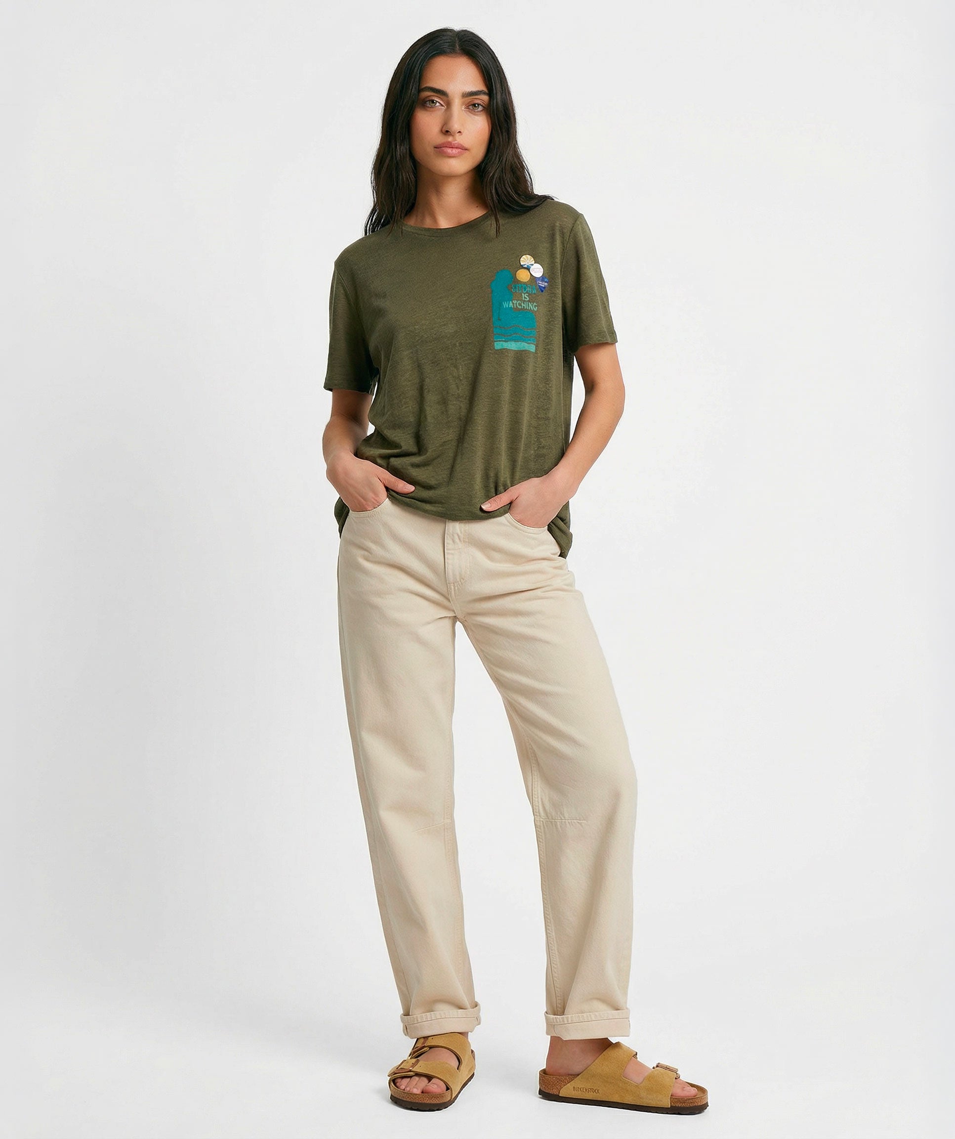 Tee shirt vee kaki "HYDRA"