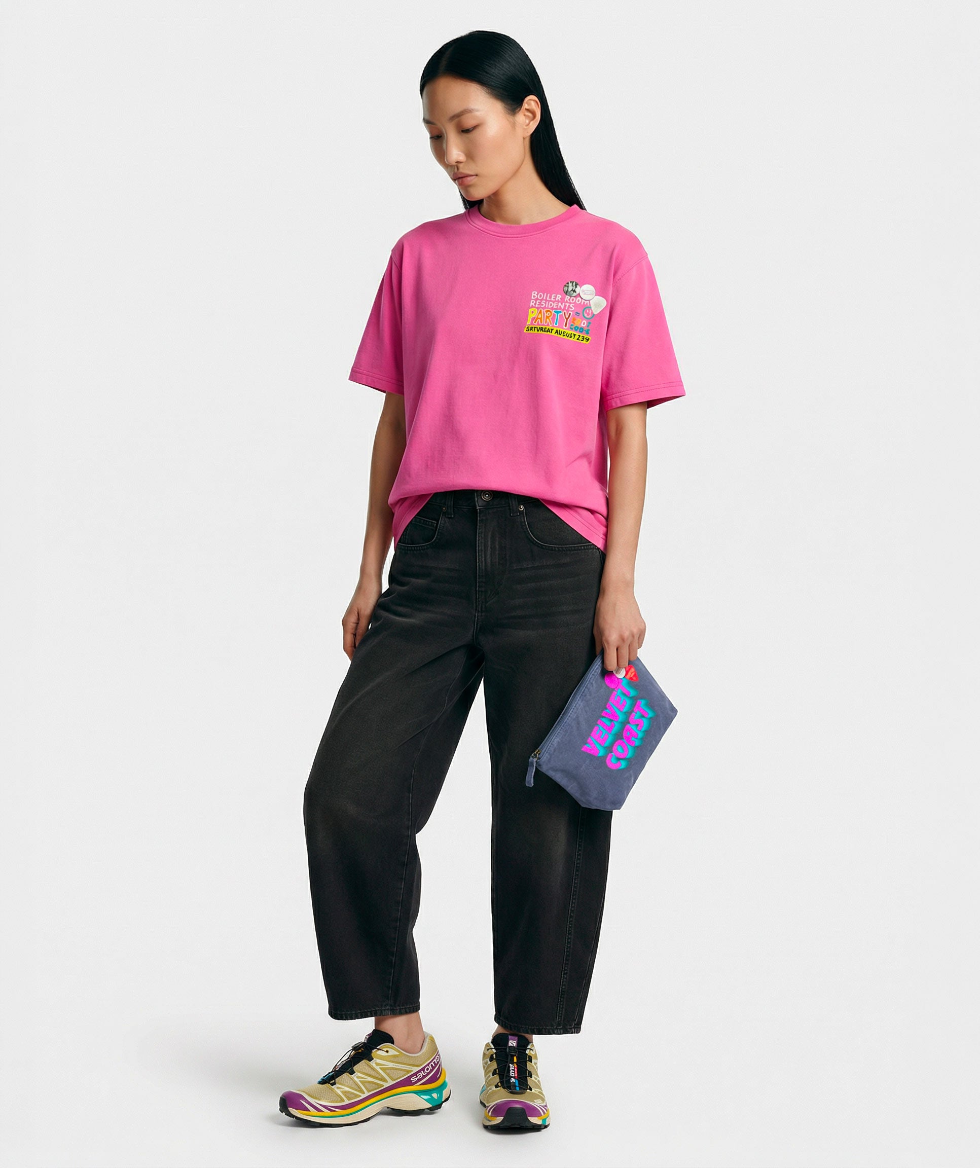 denim "MARINA" denim Clutch