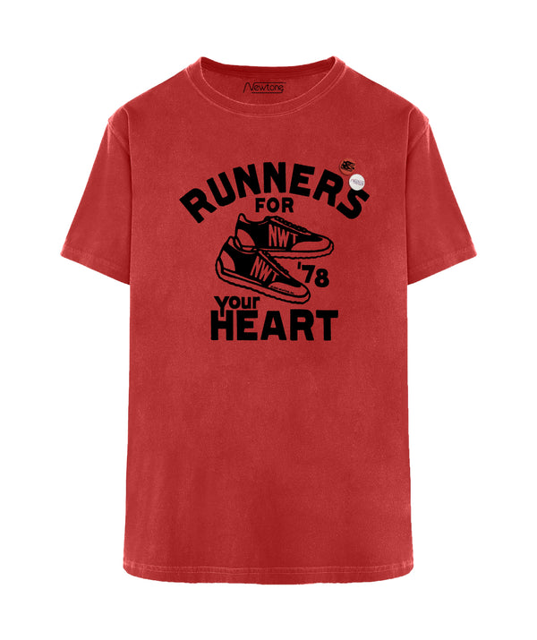 Tee shirt trucker red "HEART"