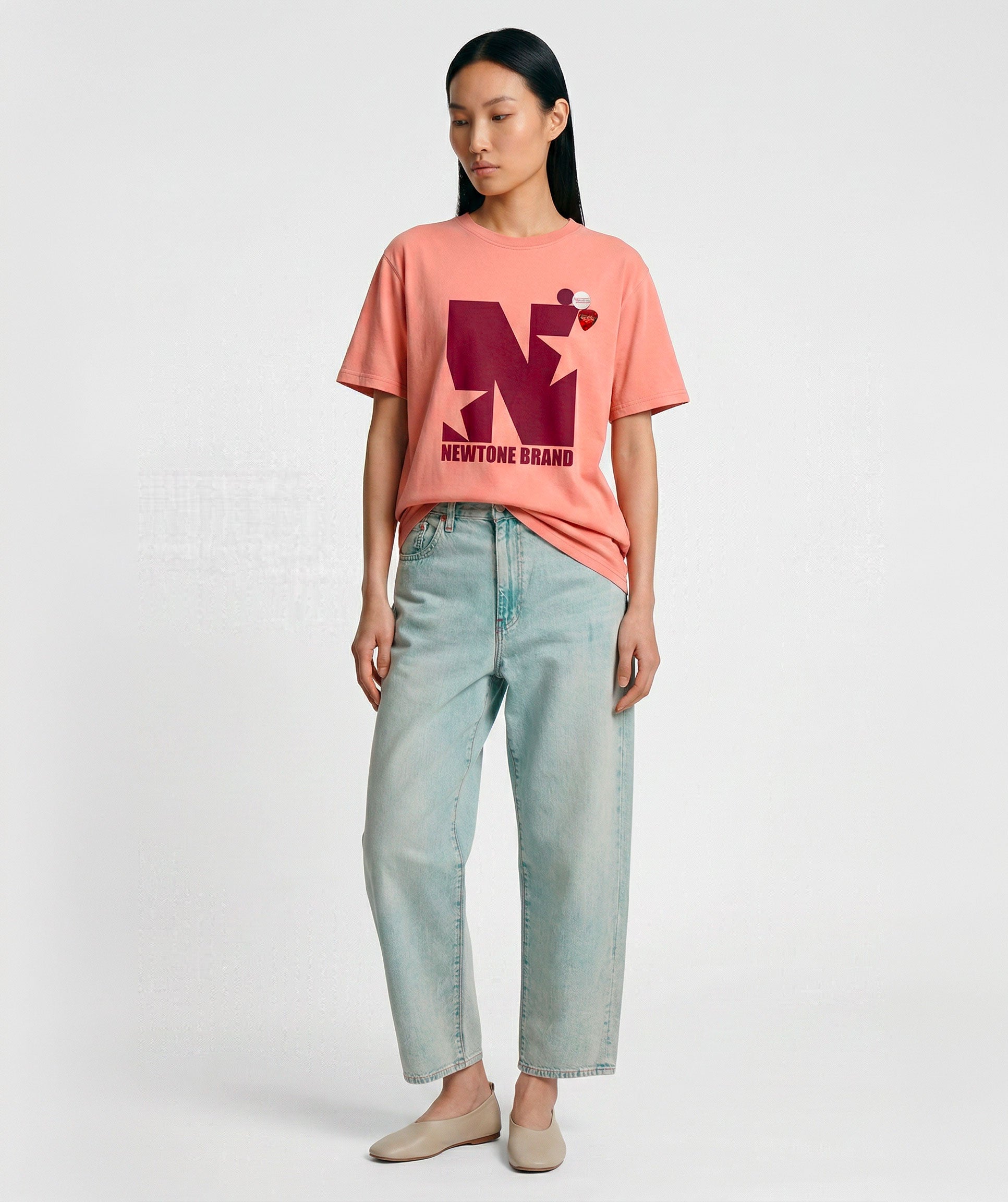 Tee shirt trucker corail "SINGLE"