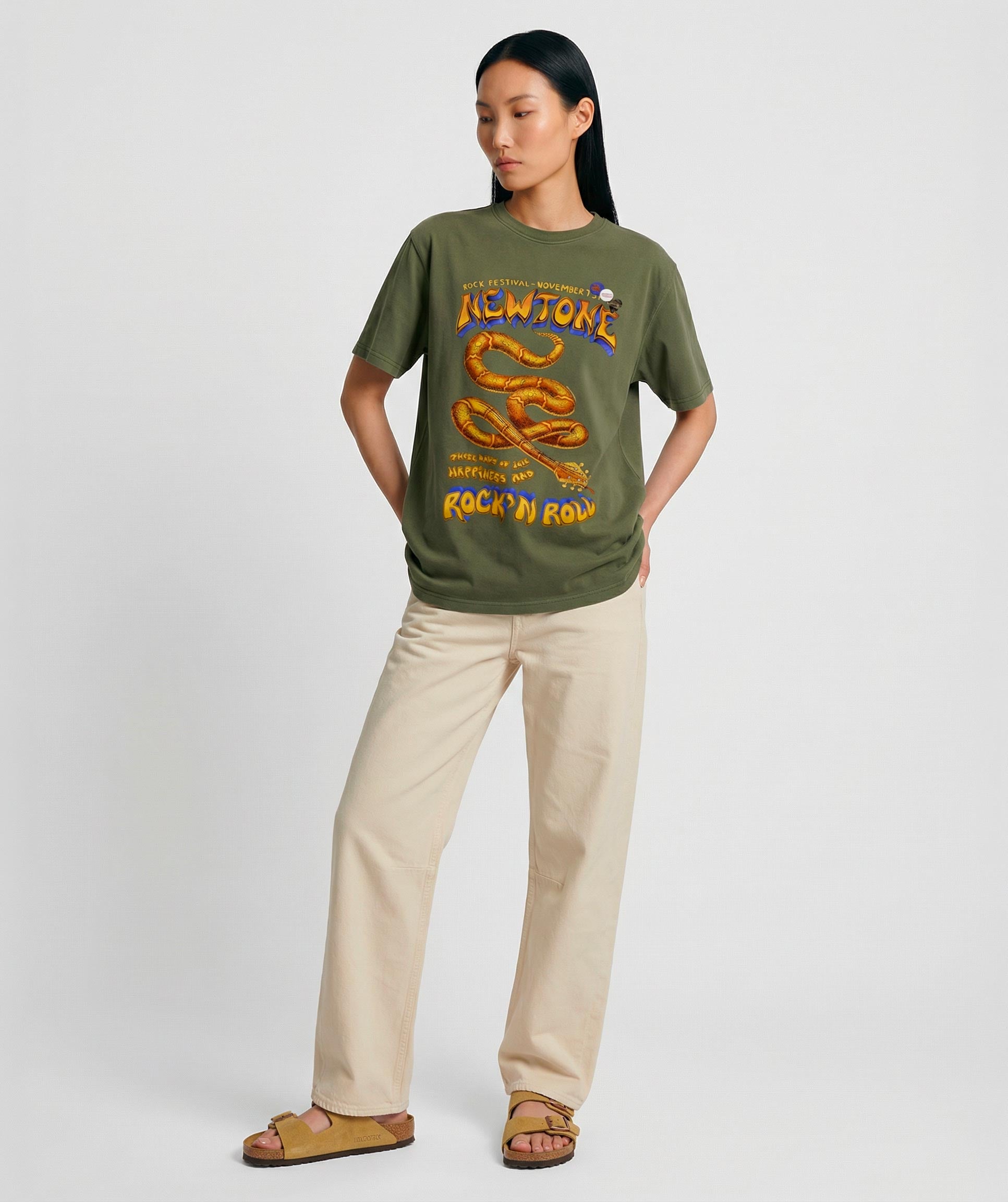 Tee shirt trucker kaki "RIFF"