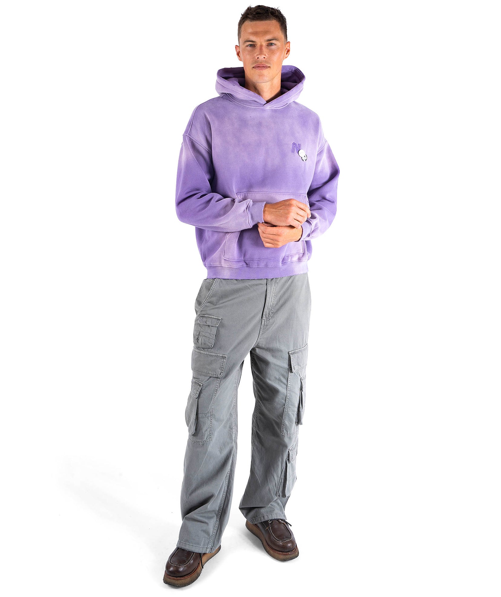 Hoodie skyler vintage purple "TRADE"