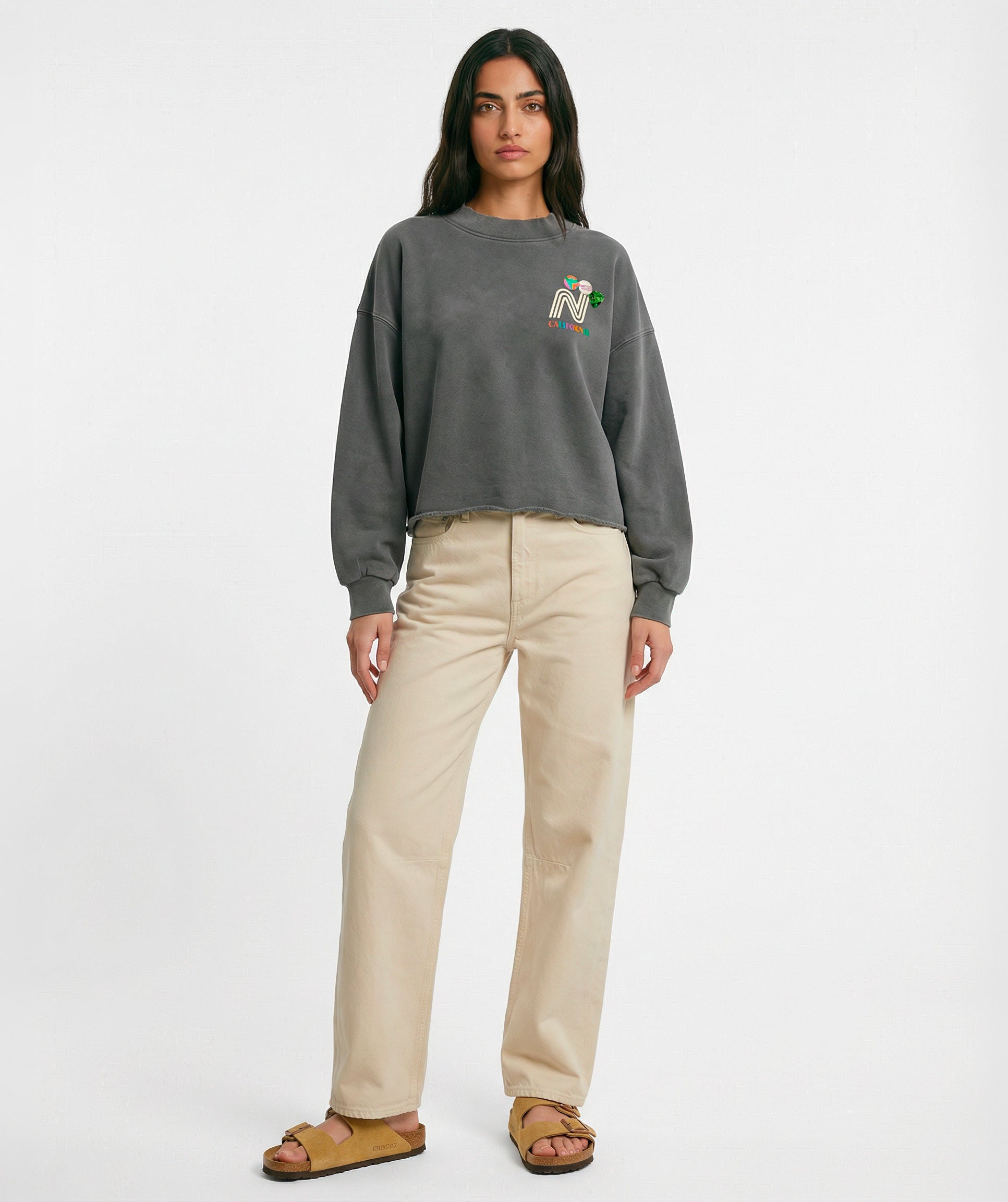 Crop sweatshirt porter pepper "FRANCIS"