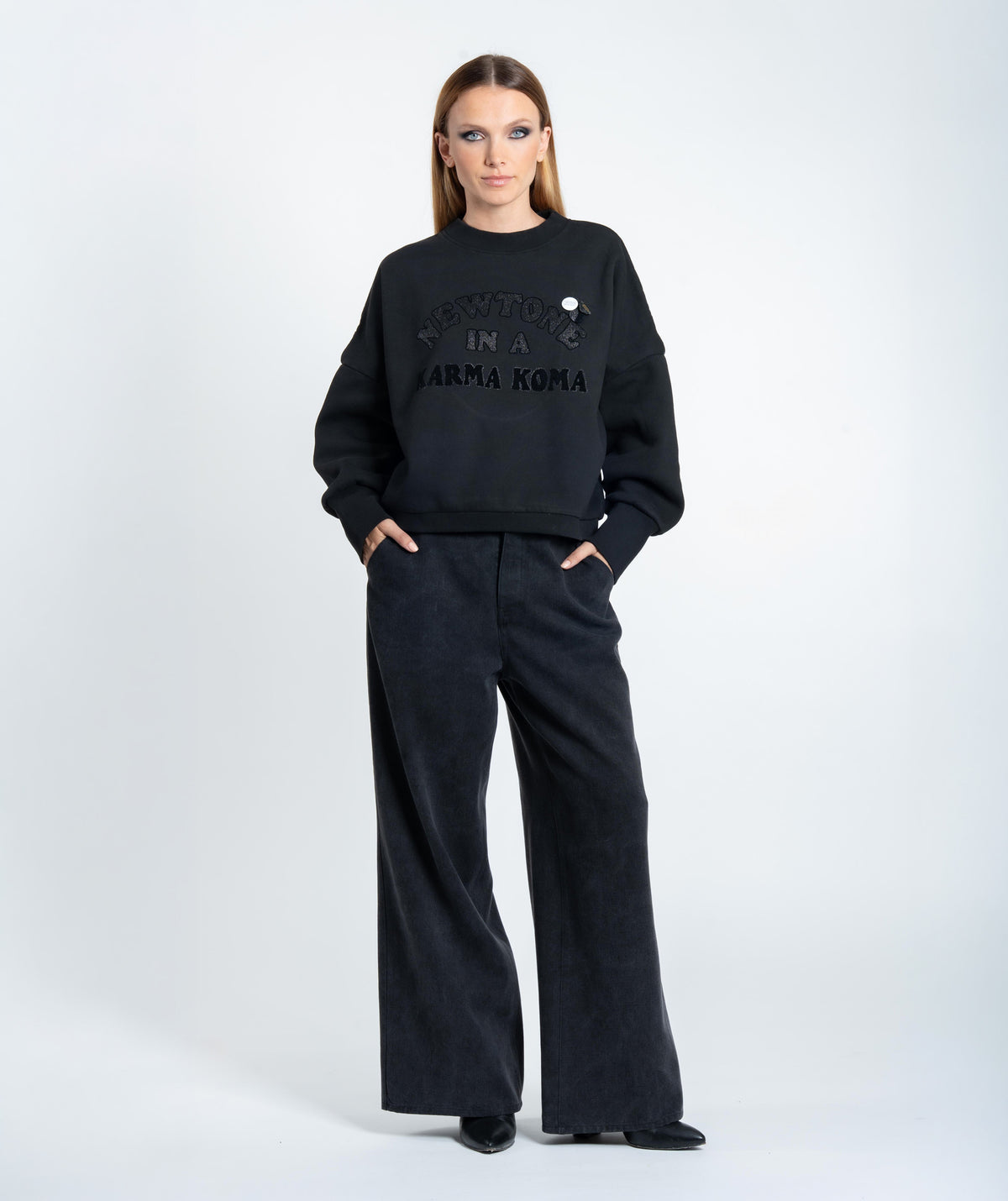 Sweat faust black "VELVET"