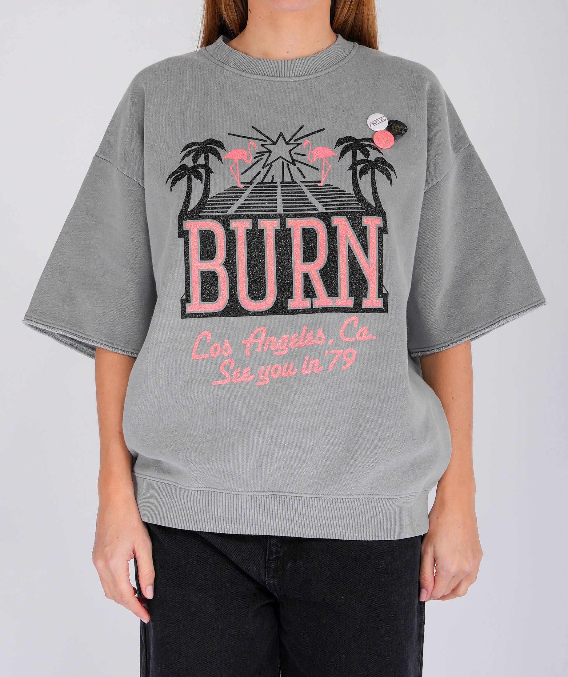 Sweatshirt linder grey "SEE YOU"