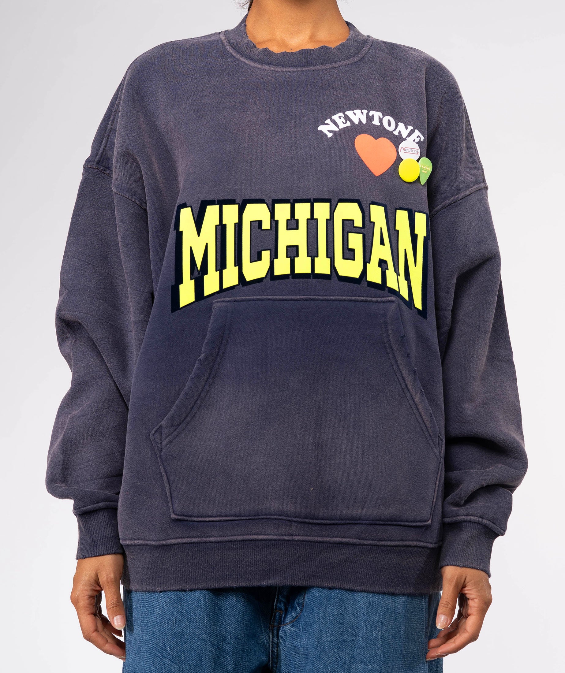 Sweatshirt piper vintage blue "NWTLOVE"