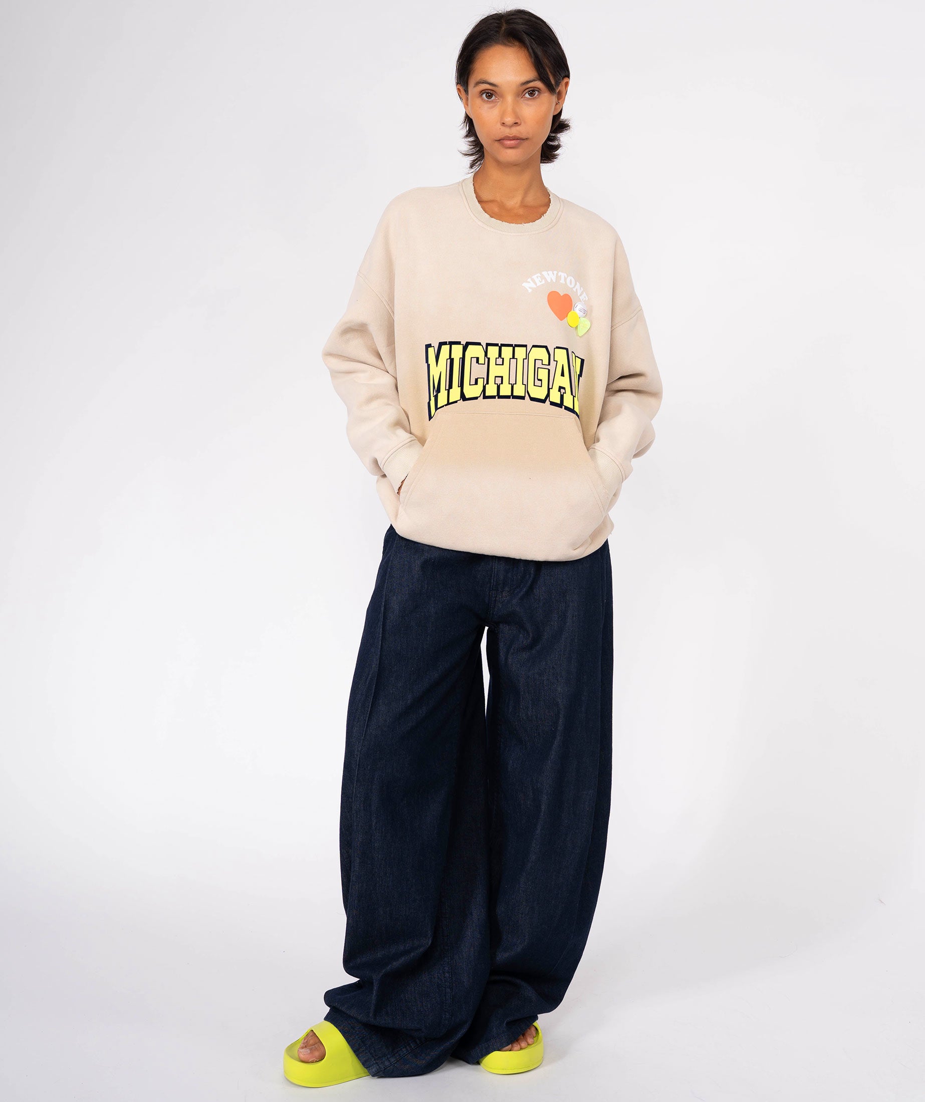 Sweatshirt piper vintage natural "NWTLOVE"