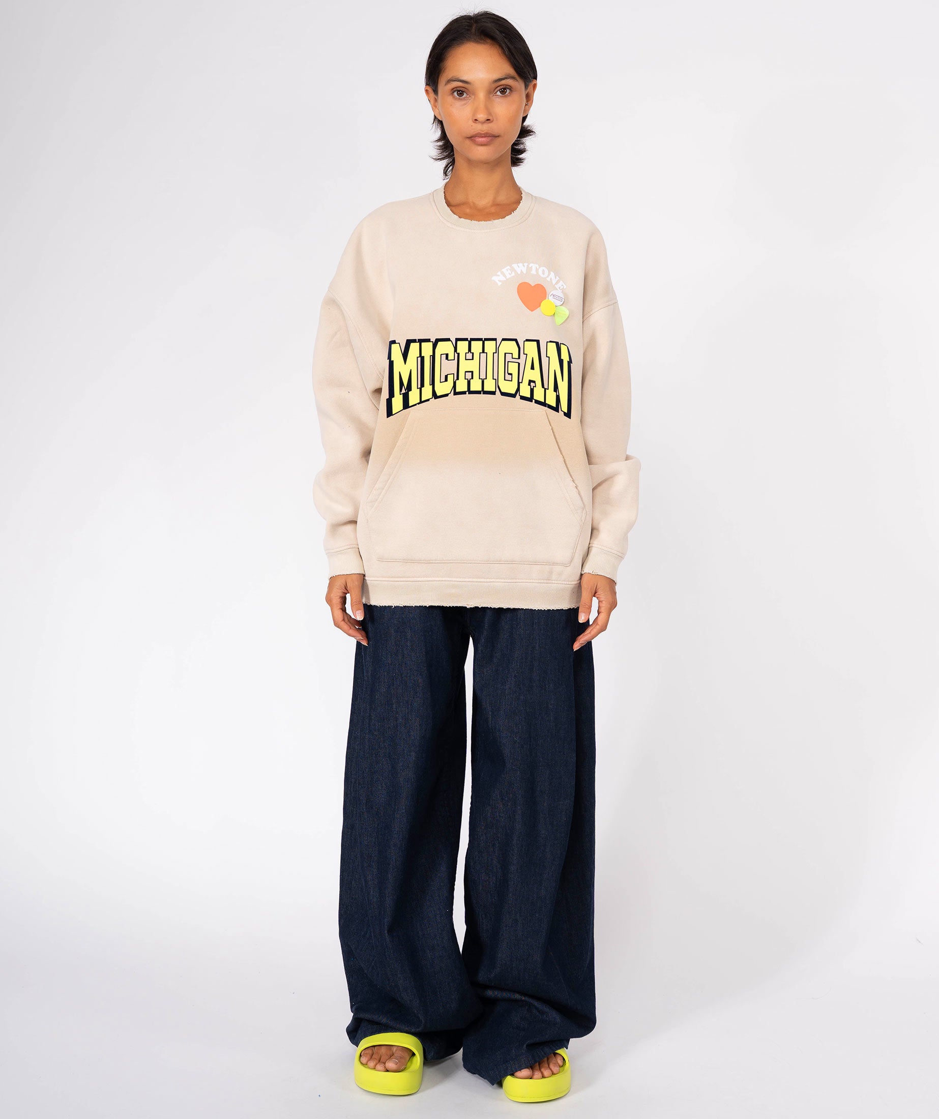 Sweatshirt piper vintage natural "NWTLOVE"