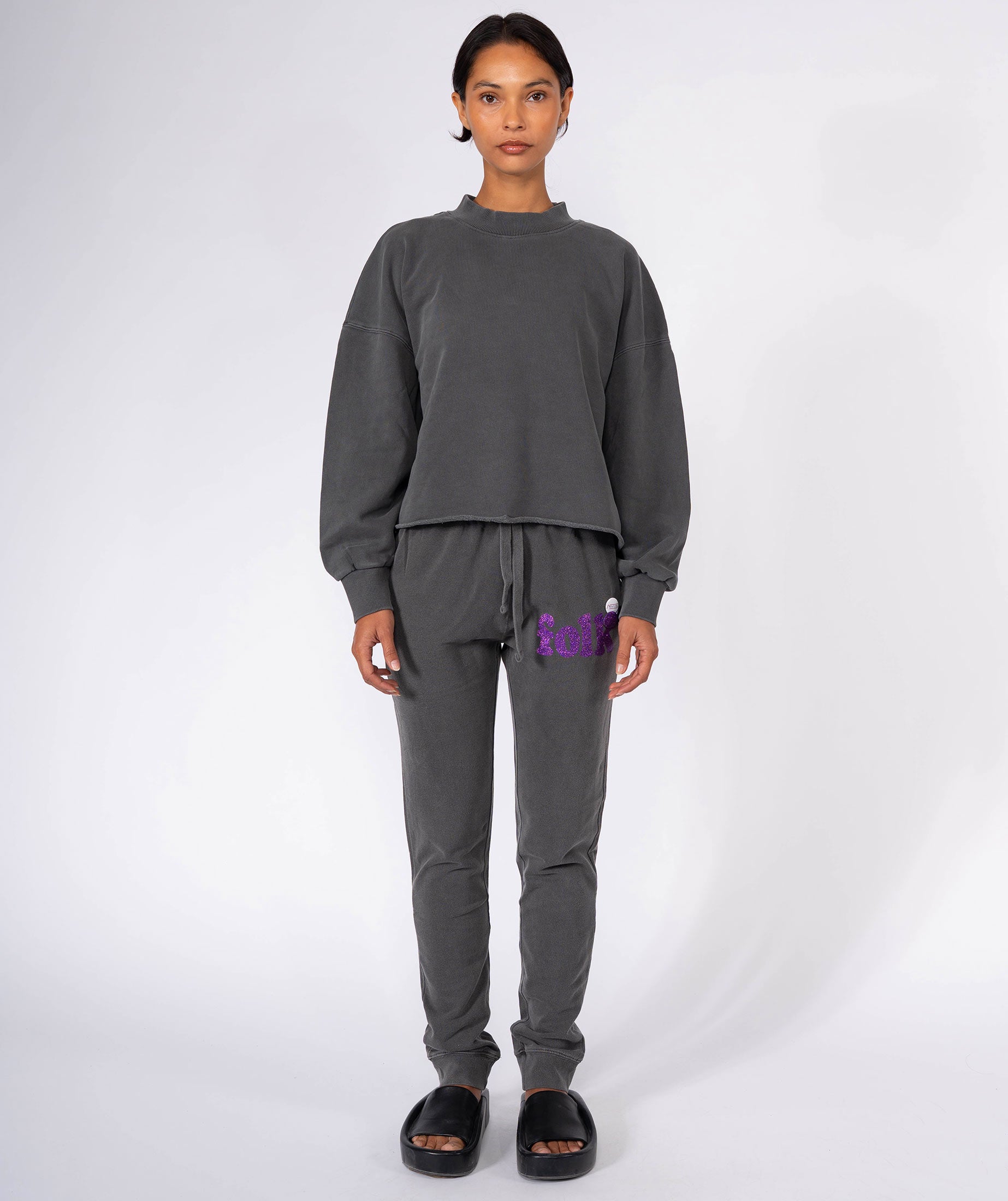 Sweatshirt crop porter pepper "DAILY"