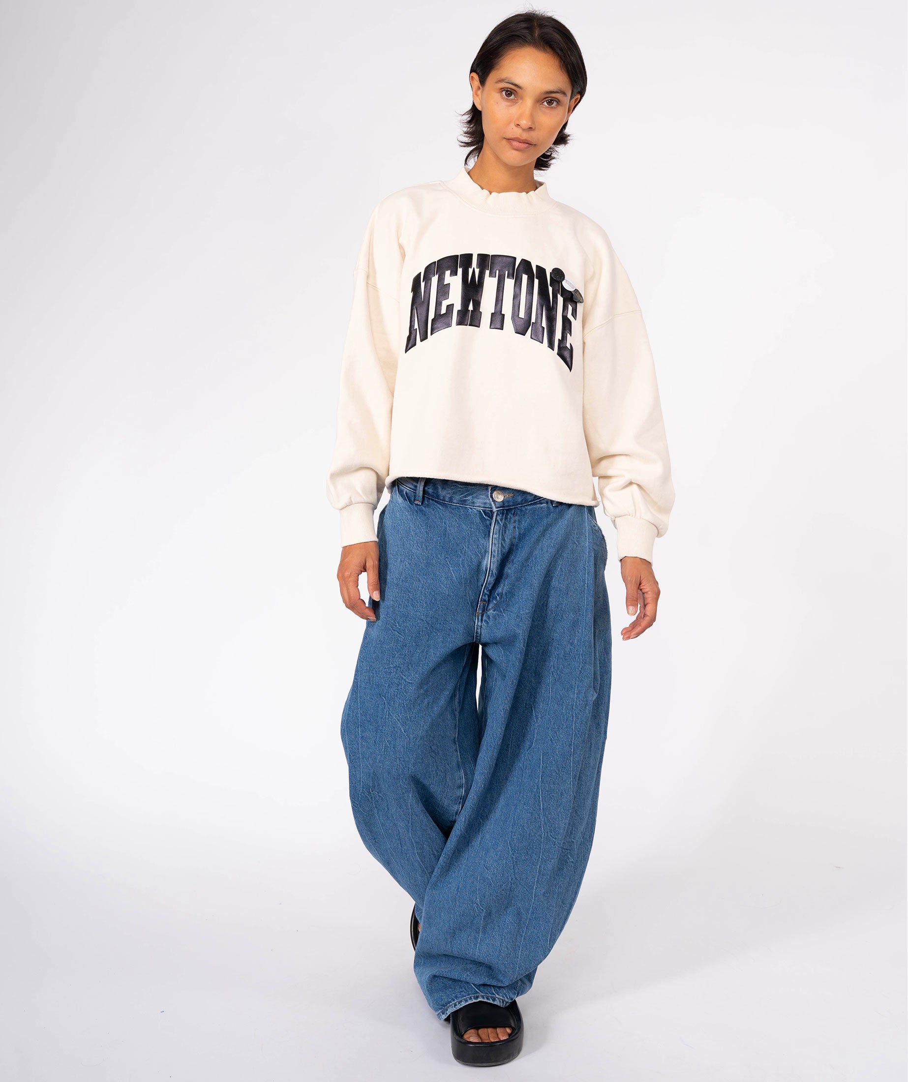 Sweatshirt crop porter natural "TONE"