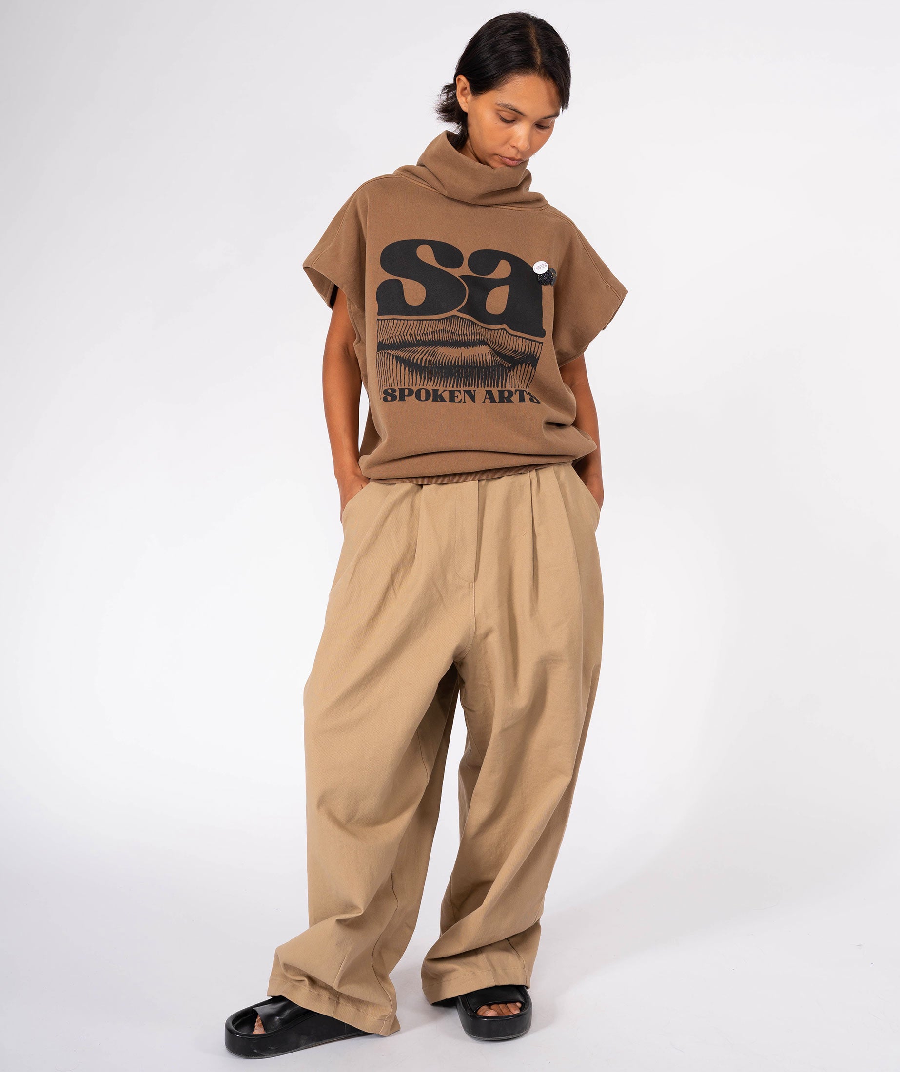 Sweatshirt sharper havane "SPOKEN"
