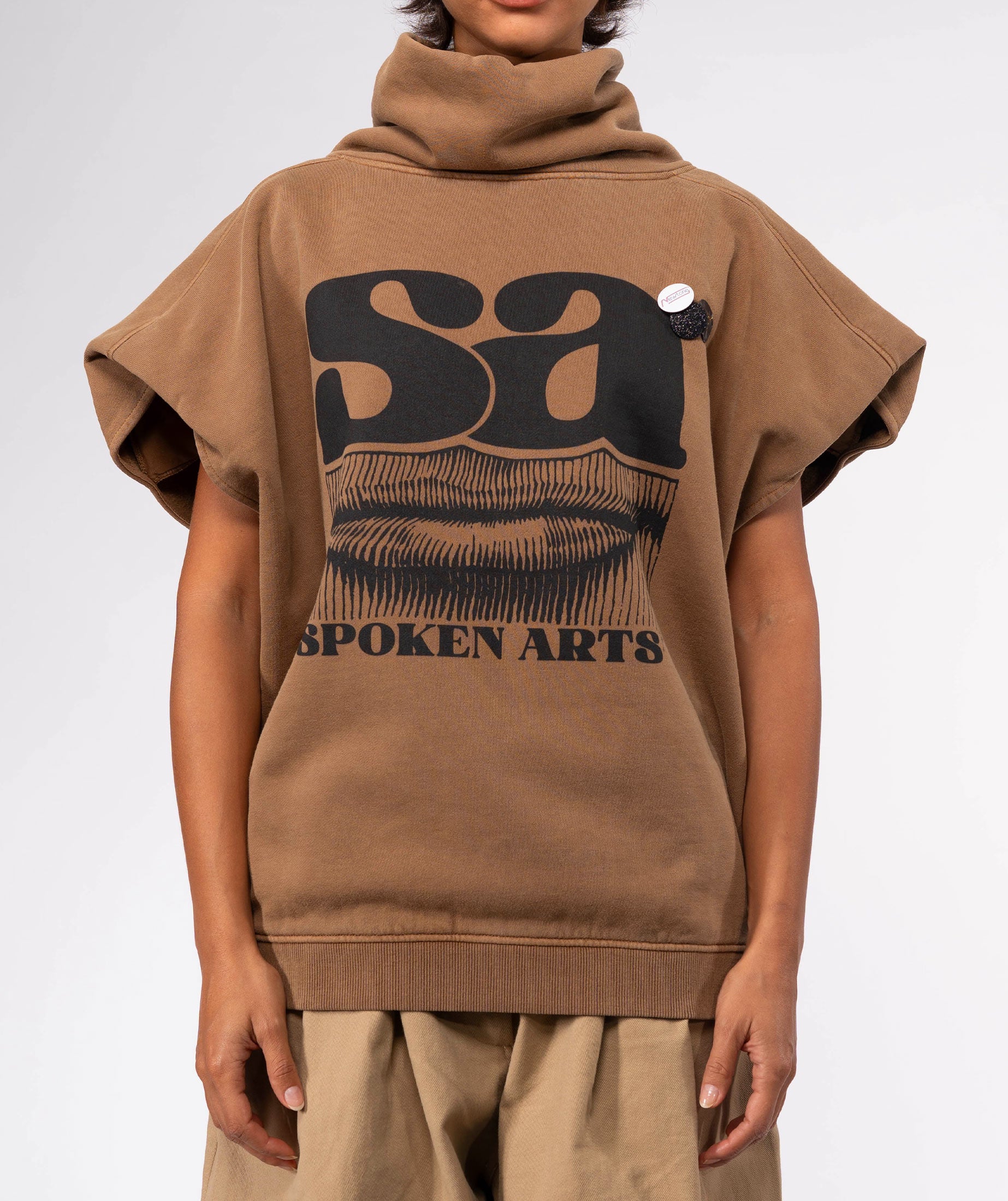 Sweatshirt sharper havane "SPOKEN"