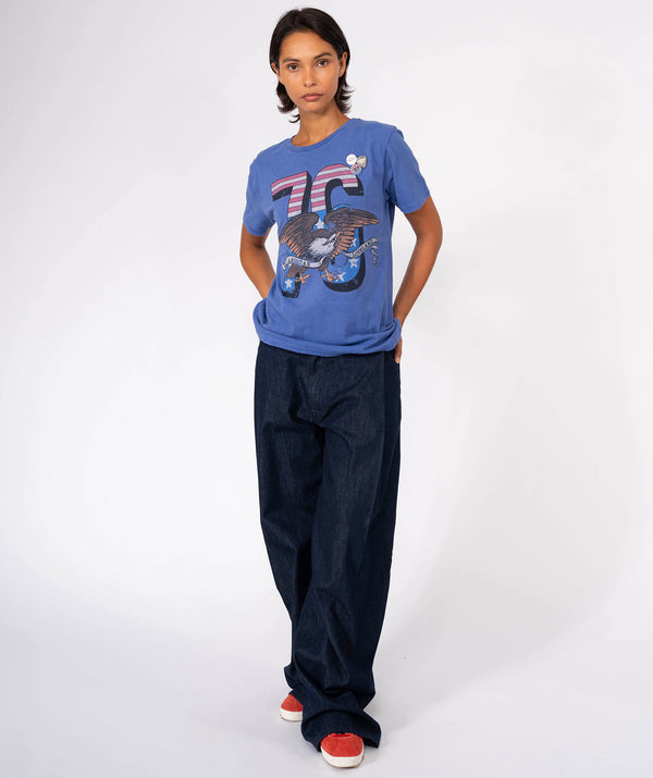 Tee shirt starlight flo blue "LOVELAND"