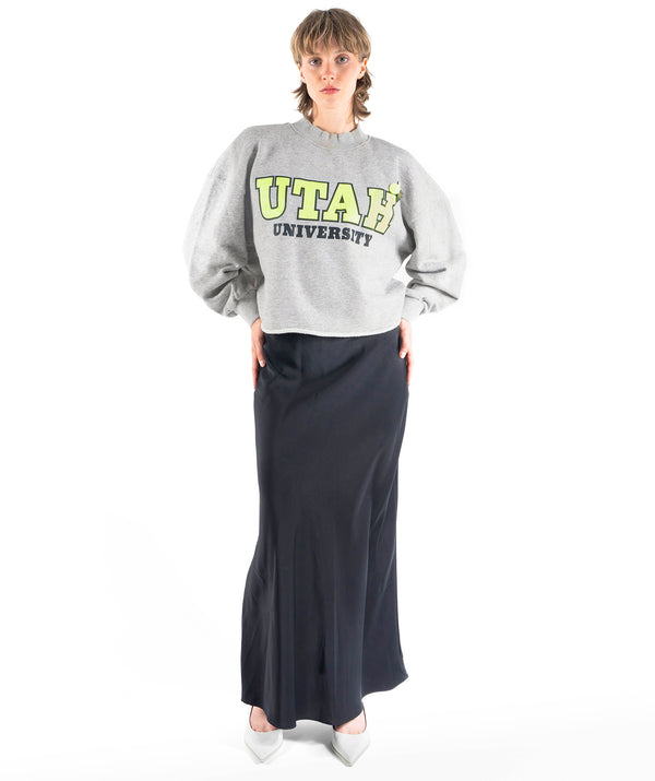 Sweatshirt crop porter elephant "UNIVERSITY"