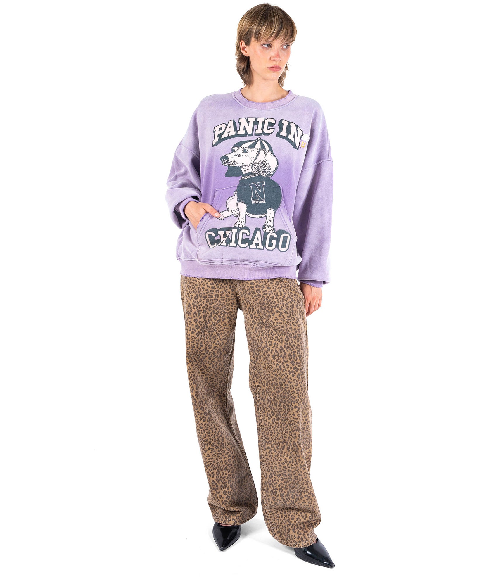 Sweatshirt piper vintage purple "CHICAGO"