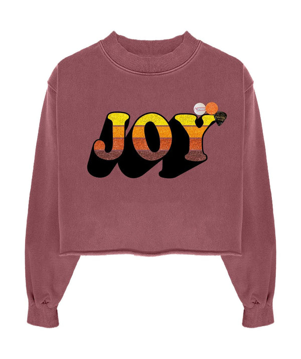 Sweatshirt crop porter brick "JOY FW23" - Newtone