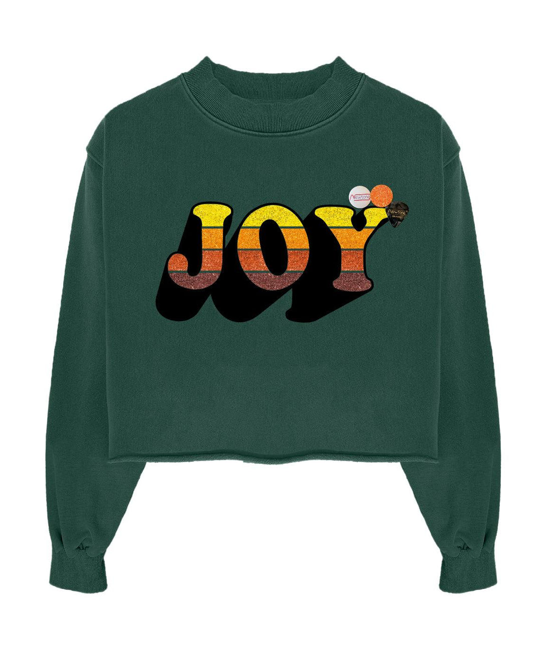 Sweatshirt crop porter forest "JOY FW23" - Newtone