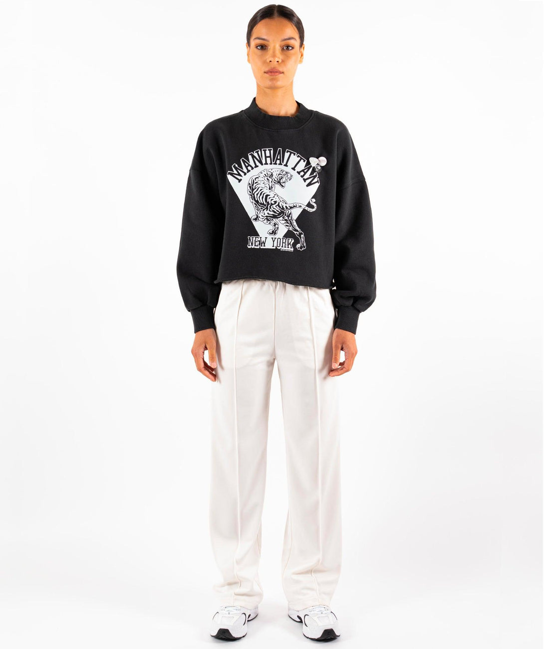 Sweatshirt crop porter night "MANHATTAN FW23" - Newtone