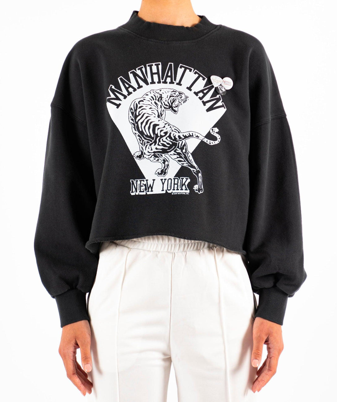 Sweatshirt crop porter night "MANHATTAN FW23" - Newtone