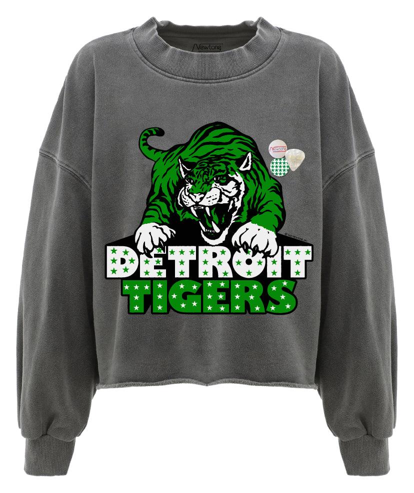 Sweatshirt crop porter pepper "TIGERS" - Newtone