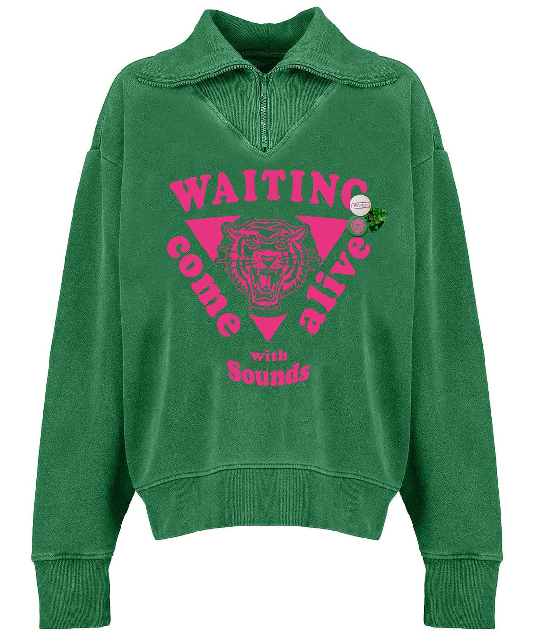 Sweatshirt driver grass "WAITING" - Newtone