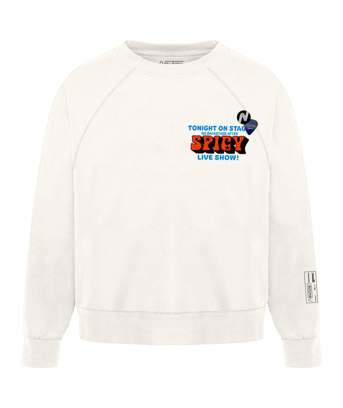 Sweatshirt harper dirty white "SPICY" - Newtone