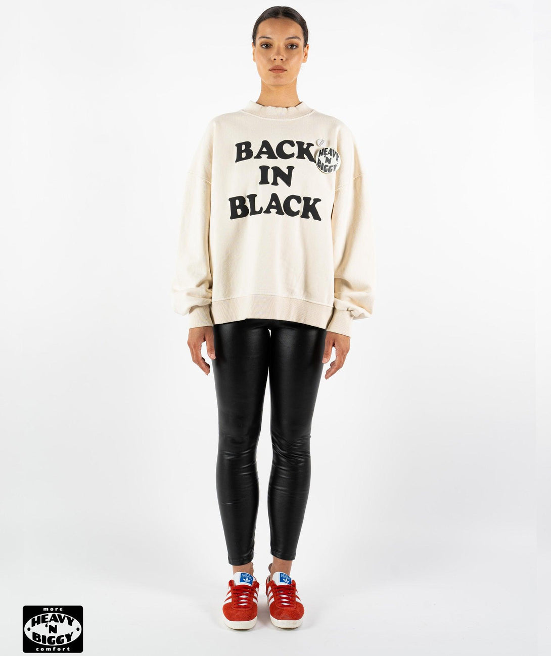 Sweatshirt heavy'n biggy glover natural "BACK" - Newtone