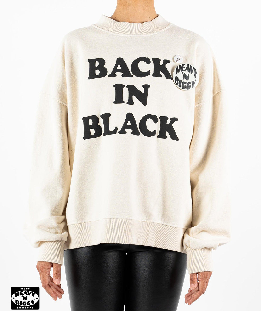 Sweatshirt heavy'n biggy glover natural "BACK" - Newtone