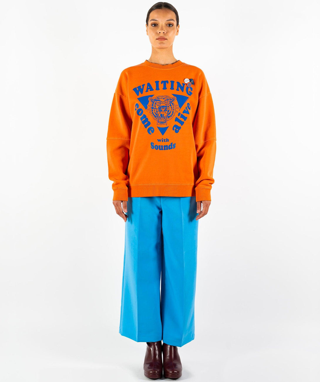 Sweatshirt roller burn "WAITING" - Newtone