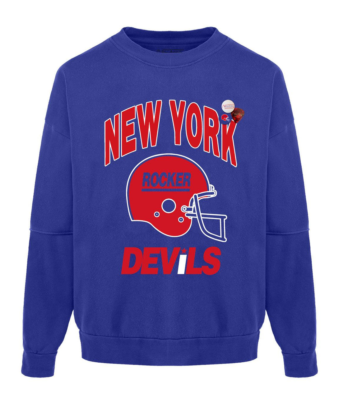 Sweatshirt roller flo blue "DEVILS" - Newtone