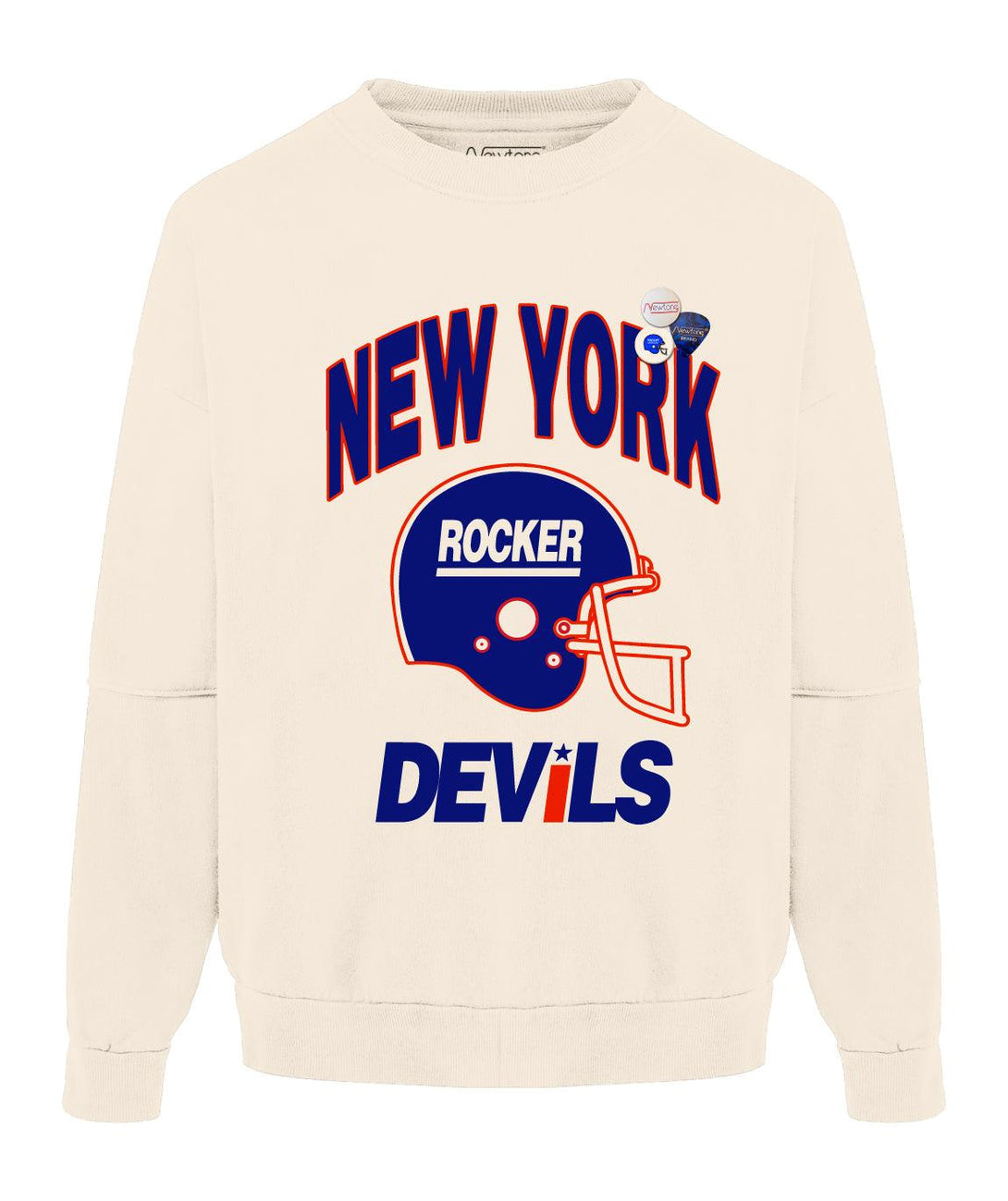 Sweatshirt roller natural "DEVILS" - Newtone