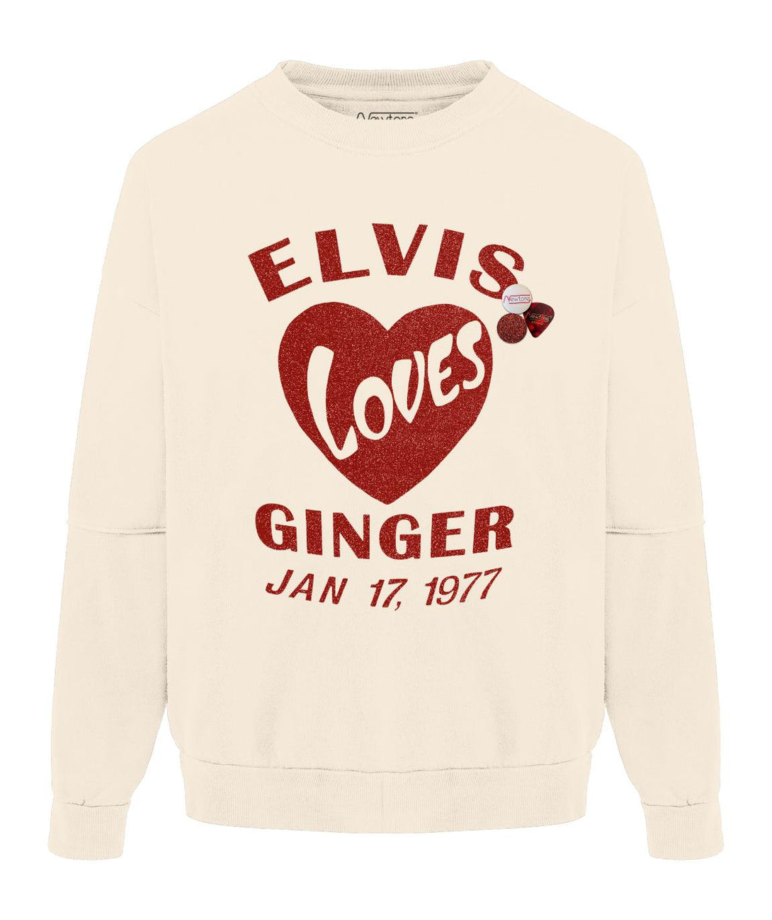 Sweatshirt roller natural "ELVIS" - Newtone