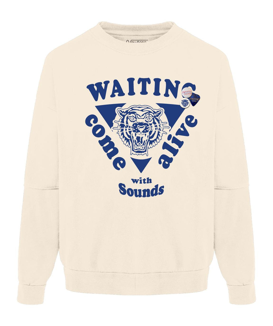 Sweatshirt roller natural "WAITING" - Newtone