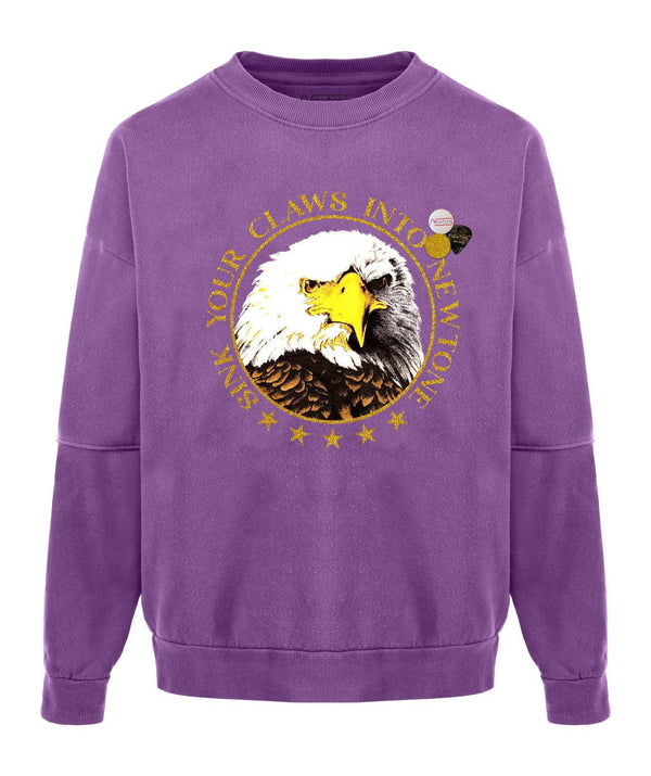 Sweatshirt roller purple "CLAWS" - Newtone