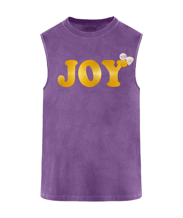 Tee shirt biker purple "JOY SS24" - Newtone