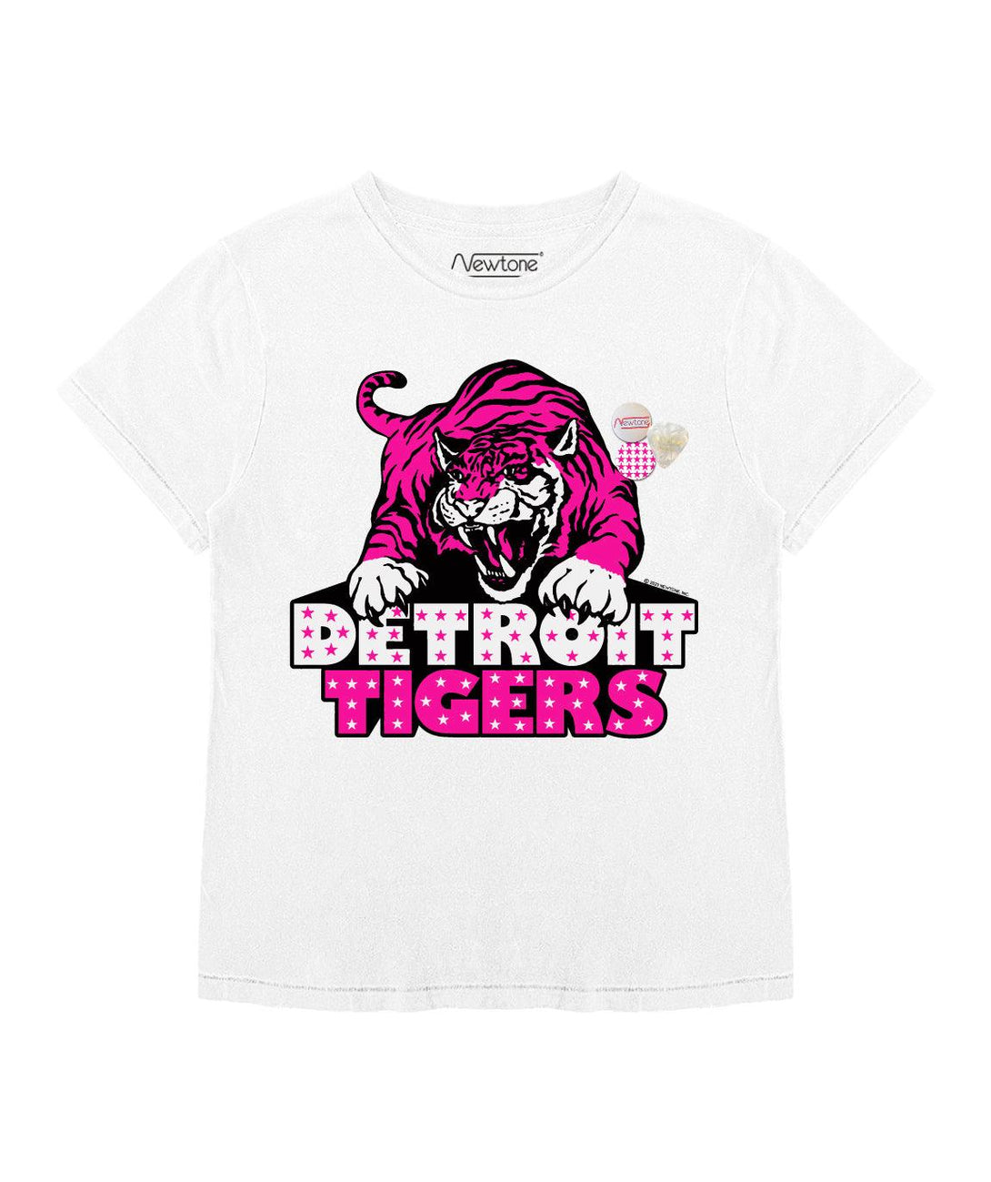 Tee shirt starlight dirty white "TIGERS" - Newtone