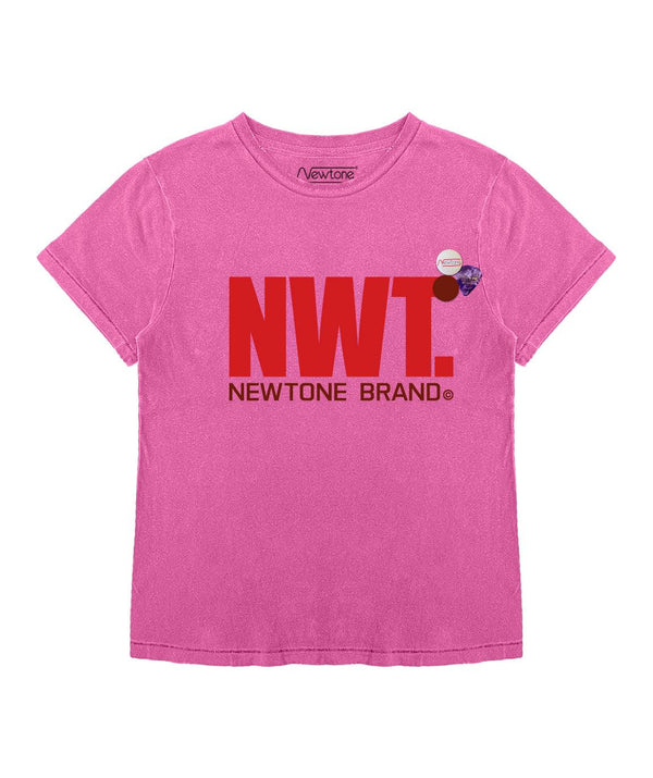 Tee shirt starlight fuschia "BRAND FW23" - Newtone