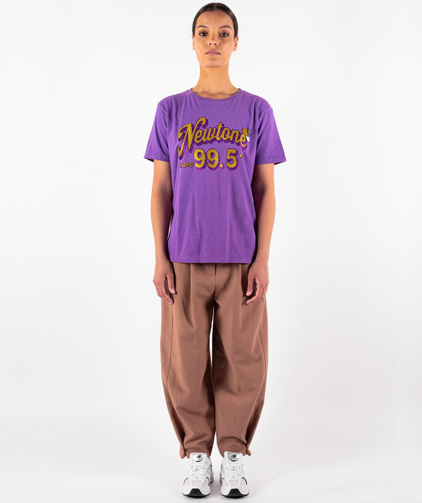 Tee shirt starlight purple "RADIO" - Newtone