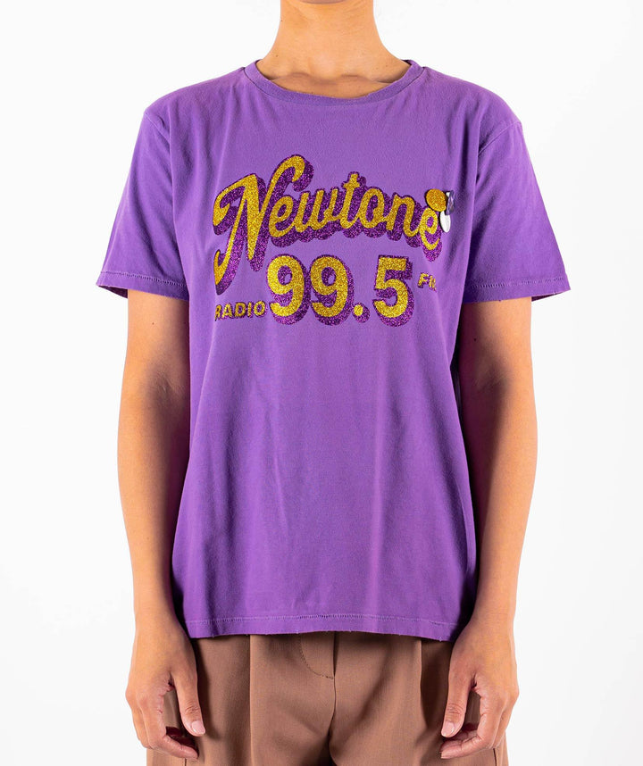 Tee shirt starlight purple "RADIO" - Newtone
